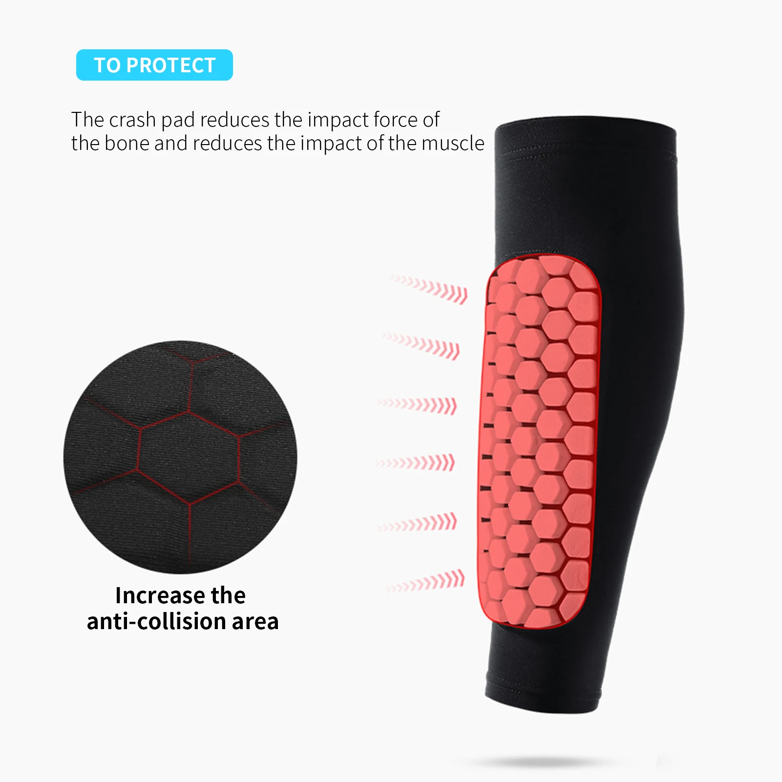 Soccer Shin Guards Outdoor Sport Honeycomb Anti-Collision Pads Protection Leg Guard Socks Shank Protector Protege Tibia Football