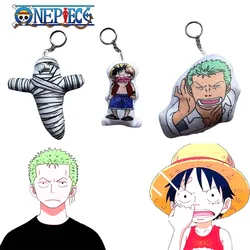 NEW ONE PIECE Key Chain Pendant Can Produce Sound Interesting Keychain Anime Figure Zoro Luffy Image Decoration Bag Pendant Gift