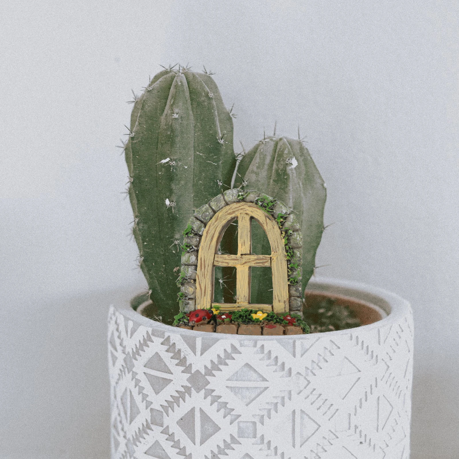 

2Pcs Aquarium Ornament Set Lovely House-Shaped Resin Decor for Fish Tank Landscape Supplies Natural Look DIY Miniature Scene