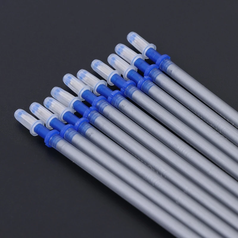 10x Silver Refill Pen for DIY Leather Fabric Marking Sewing Craft Tool