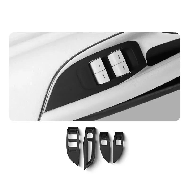Window Button Frame Panel Protective Pad For Xiaomi SU7 2024 Car Styling Window Lifting Panel  Protective Sticker Accessories