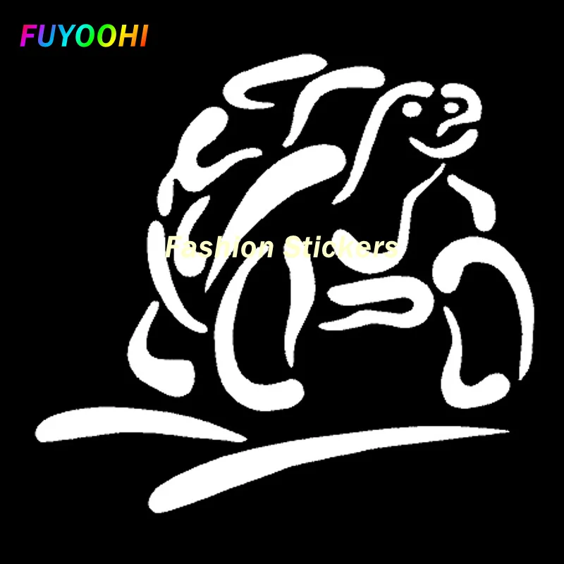 FUYOOHI Fashion Stickers Personality Creativity Cartoon Turtle Car Styling Express Your Personality with Creative Car Sticker