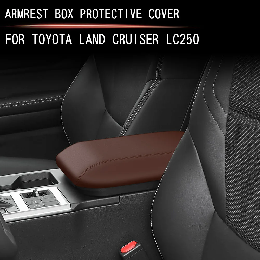

Для Toyota Land Cruiser 250 Prado LC250 2024 2025 ABS кожаный подлокотник центральной консоли, чехол, аксессуары против царапин