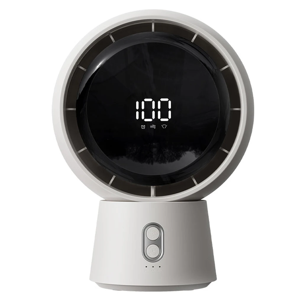 Rechargeable Remote Controlled Desk Fan with 100 Speed Levels 28DB Quiet Operation and 10 Hour Timer for Comfort