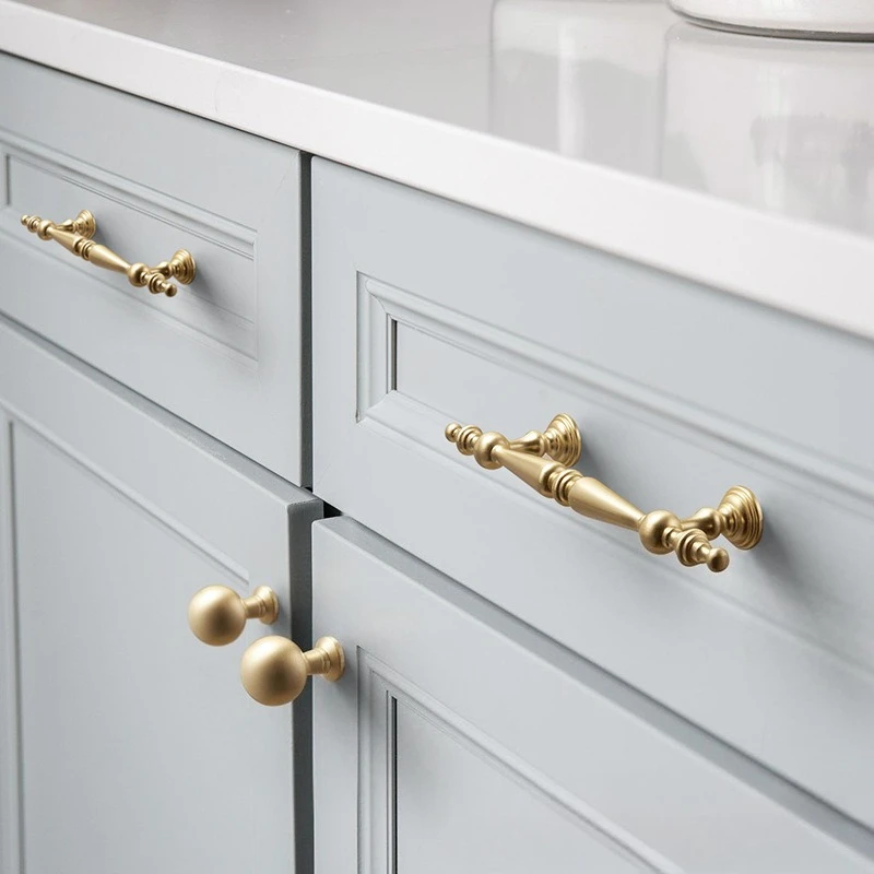 Furniture Handles Kitchen Cabinet Handles Drawer Knobs Brushed Zinc Alloy Furniture Drawer Pulls Cabinet Bar Pulls Handle