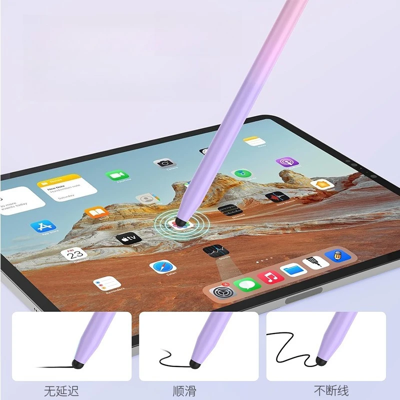 3Pcs Universal Dual-Head Stylus Pen – Gradient Capacitive Touch Screen Pen for iPad, Phone, Tablet & Huawei