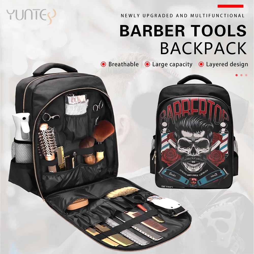 

Hairdressing Tools Backpack Multi-purpose Luggage Storage Case Professional Stylists Hair Tool Box Waterproof Barber Tackle Bag