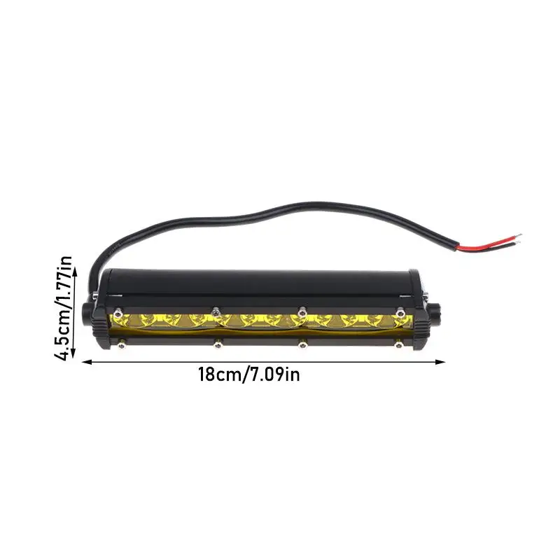 7 Inch LED Light Bar Single Row Work Spotlights Car Off Road Moto Work Lamp Row Spot Mini Truck Automobile 12V 24V