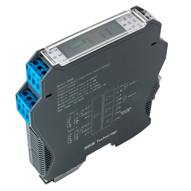 Temperature Converter Factory pt100(0-90) Din Rail Mounted High Accuracy 4-20mA 0-10v Transmitter