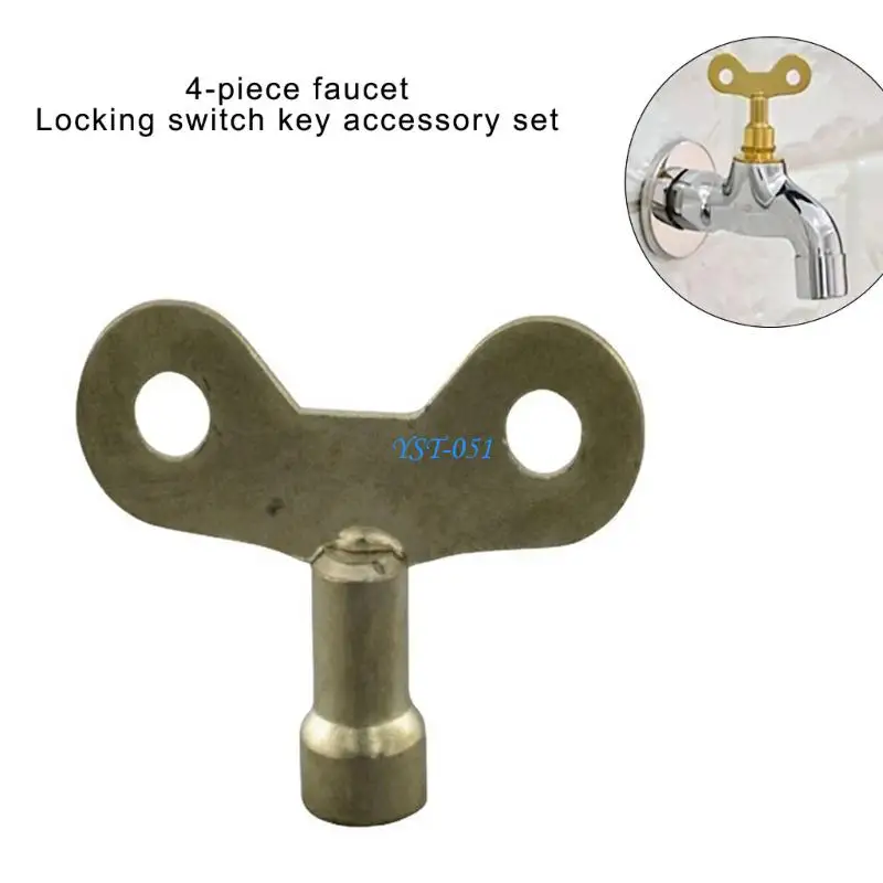 E15A Square Hole Socket Radiator Plumbing Bleed Faucet Accessory Enduring