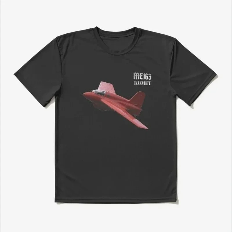 Me 163 Komet Rocket-powered Interceptor Aircraft T-Shirt Short Sleeve Casual 100% Cotton O-Neck Summer Mens T-shirt