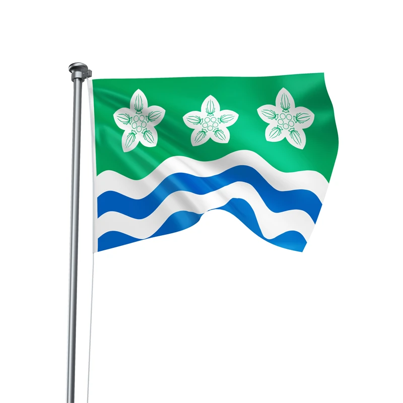 Gaslight Gatekeep Girlboss 5' x 3' Cumberland England Flag Banner Polyester with Brass Grommets 150cm x 90cm
