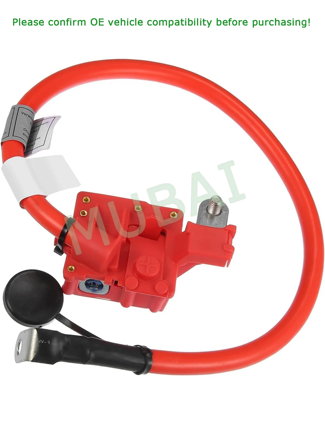 

61129225099, Positive Battery Terminal Cable for BMW X3 XDrive28i XDrive35i 2011-2014, Durable Plastic Red Fuse Blow Off Cable