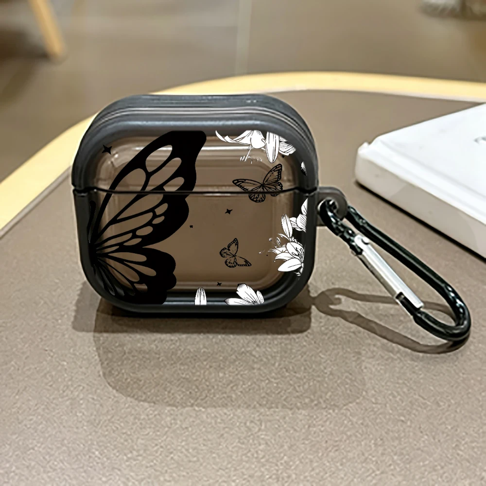 Artistic Butterfly-Themed Protective Case for AirPods Pro 3/Pro 2/Pro Earbuds Case For AirPods 4/3/2/1 TPU Soft Shockproof Cover view 5