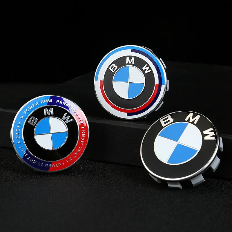 4PCS 56mm 68mm Wheel Center Hub Cap Badge wheel Sticker decoration For BMW X1 X3 X5 E39 E46 E90 F20 E60 F30 E36 F10 E87 E70 E91