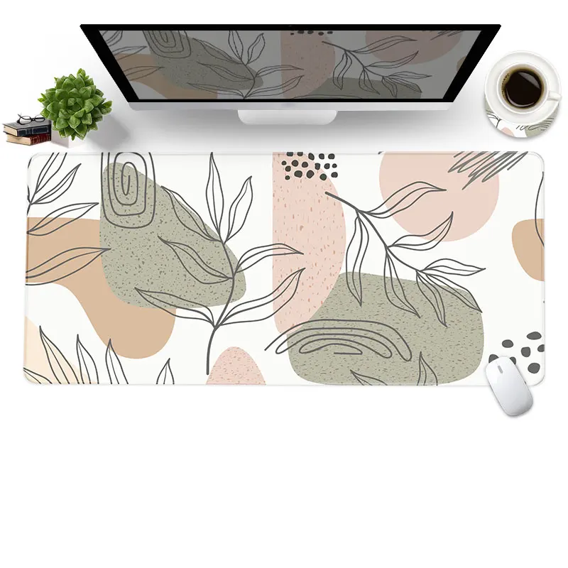 

Mouse Pad,Large Gaming Mousepad,90X40CM Desk Pad,Non-Slip Rubber Big Computer Mouse Mat for Game,Office,Home.Leaves