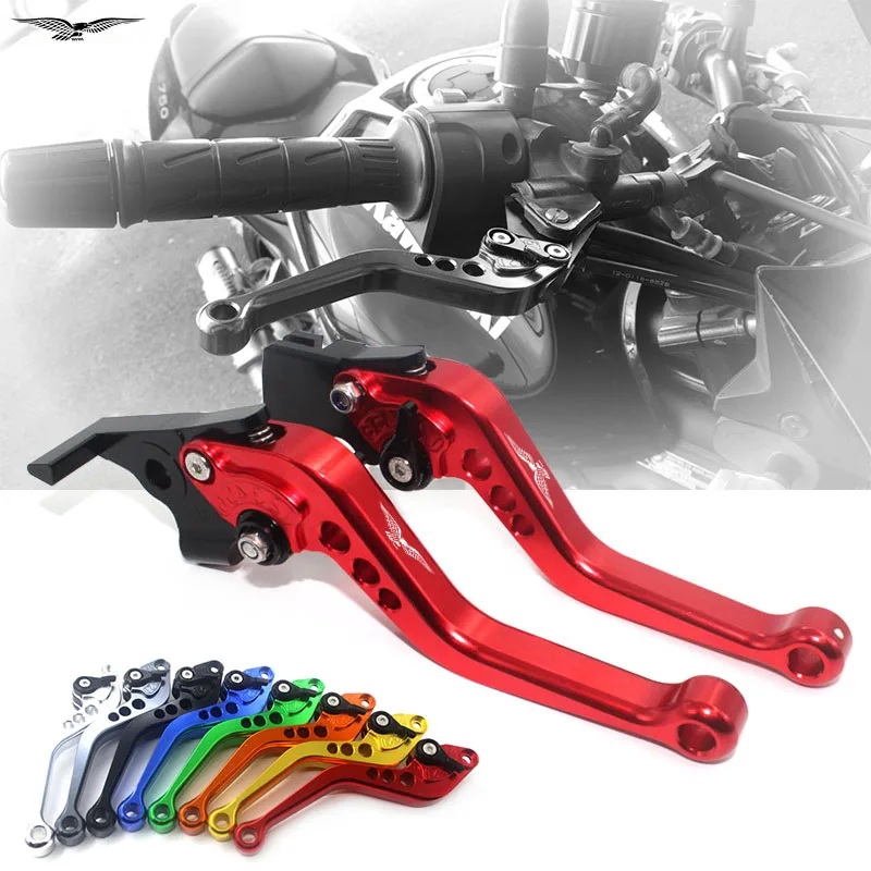 For MOTO GUZZI V7 Stone/Special/Custom 12-18 V7 Milano/Carbon/Rough 2018 V9 Bobber/Roamer Brake Handles Short Clutch Levers