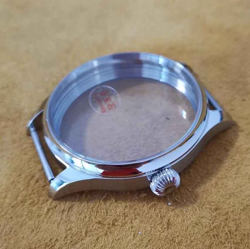 Watch accessories modified watch 41mm Stainless steel watch case pumpkin shape crown Suitable for ETA6497 6498 Seagull ST36