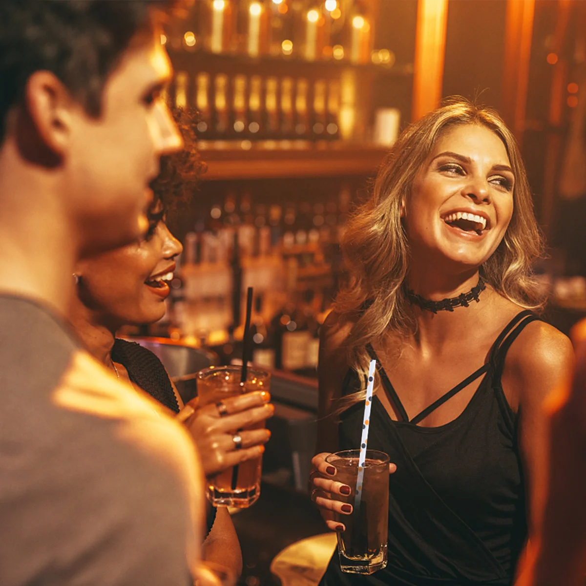 

250Pcs Halloween Party Straws Eco Friendly Kraft Paper Drinking Straws Durable Thick Smoothies Coffee Tea Cocktail