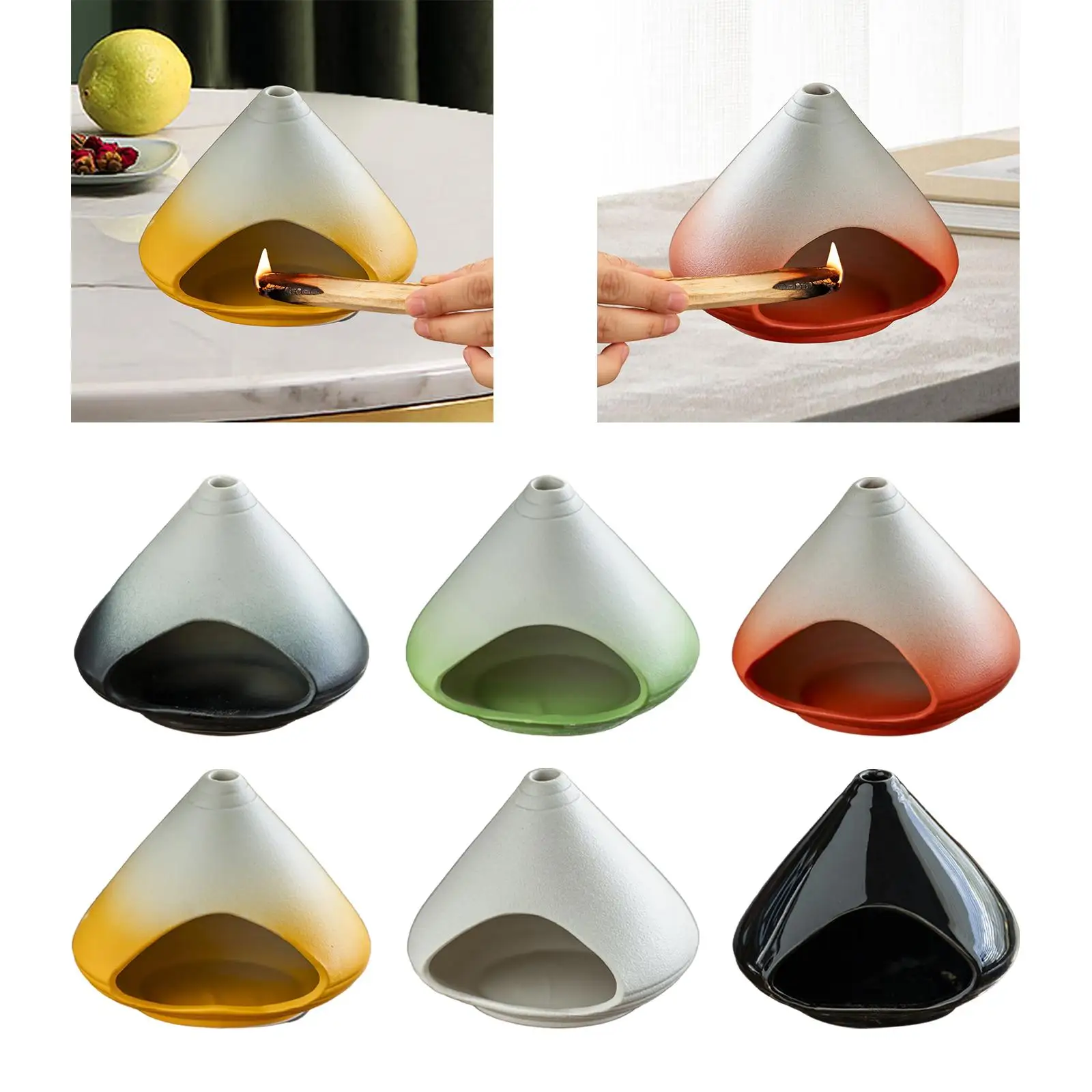 حامل البخور مكتب السيراميك بالو سانتو حامل لتزيين خزانة غرفة النوم #2