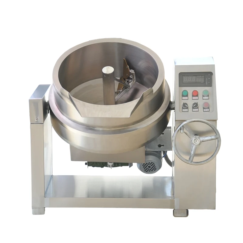 Tilting Boiling Pan Electric Oil Industrial Cooking Pots Jam Sauce Mixing Cooker Cooking Mixer