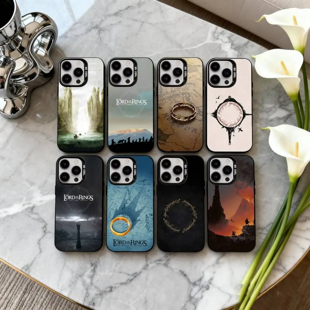 

Movie T-The L-Lord-D R-Rings Phone Case For iPhone17,16,15,14,13,12,11 Plus,Pro Max Black Candy silver phone case