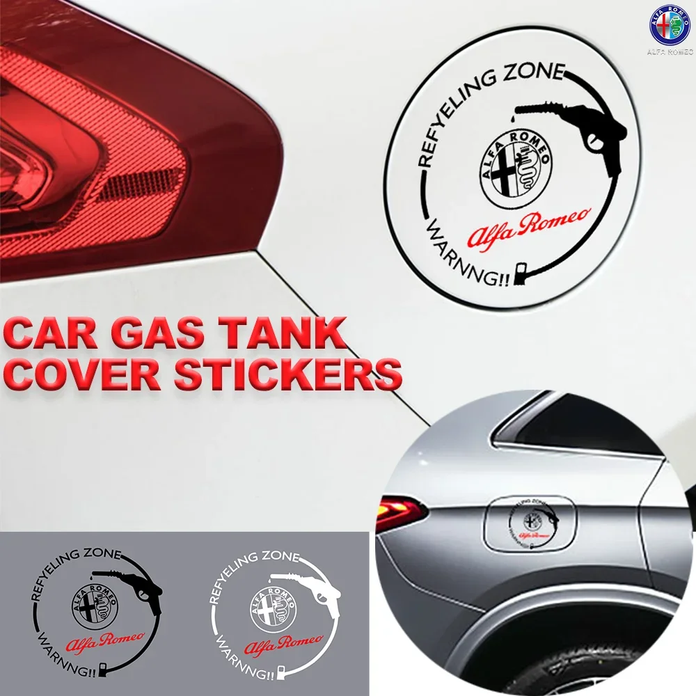 Hub Caps For Alfa Romeo 156 159 Stelvio Sportiva Duetto GT Mito 1PCS ABS New Style Cool Car Fuel Tank Cap Sticker Styling Car Ac
