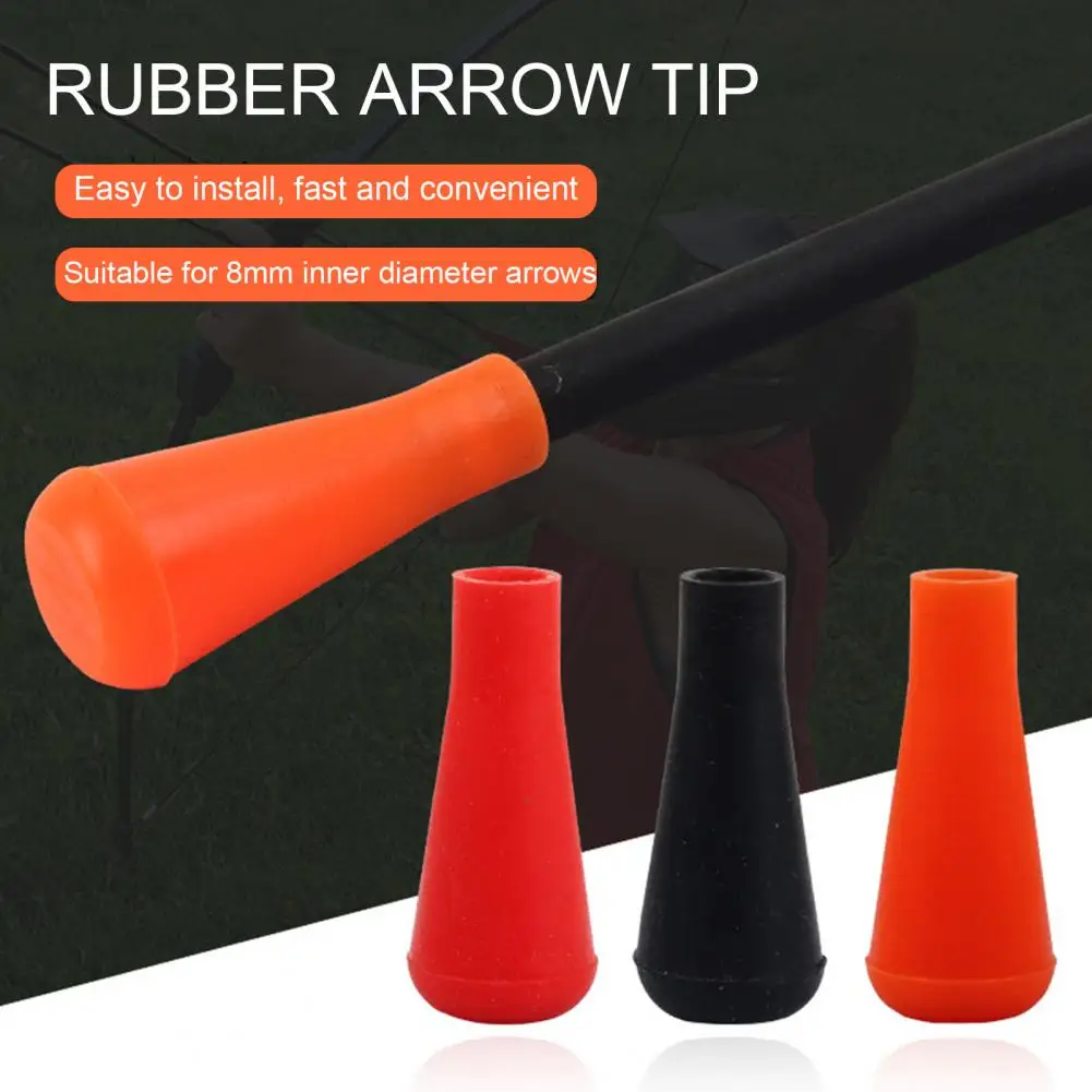 

3Pcs Rubber Arrow Tip Tear-resistant Soft Arrowheads Durable Practice Arrows Tips Sports Accessories Archery Equipment 고무 화살표 끝