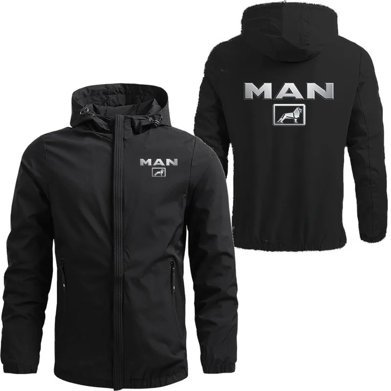 M-5XL Men's Jacket Truck MAN Printed Large size Outdoor Recreational Sports Bomber Jacket can be customized for men and women