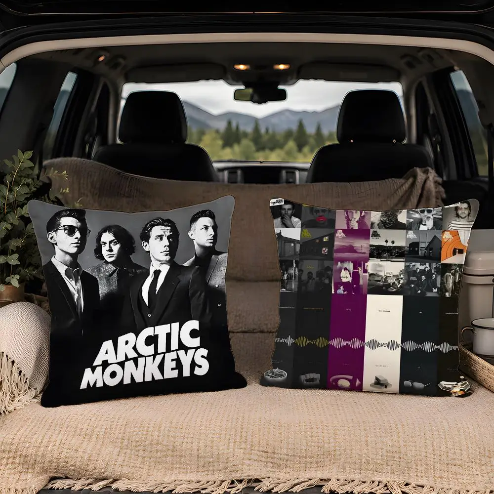 A-Arctic Monkeys Band Special Offer Cushion Cover 1pc Square Throw Pillow Cover Soft Fabric Removable Washable Couch Bed Chair