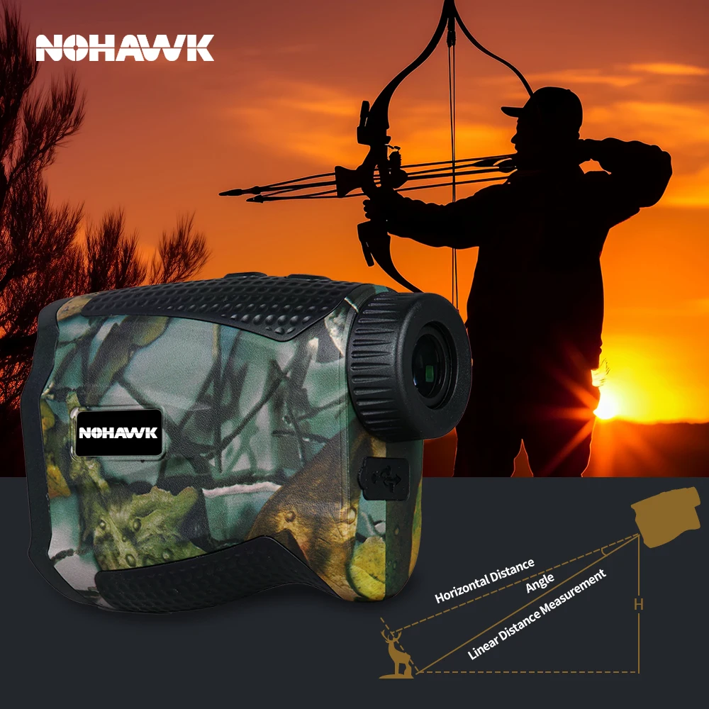 Multifunctional Hunting Laser Rangefinder 1000M Distance Measurement with Multiple Modes for Hunting Golf and Shooting