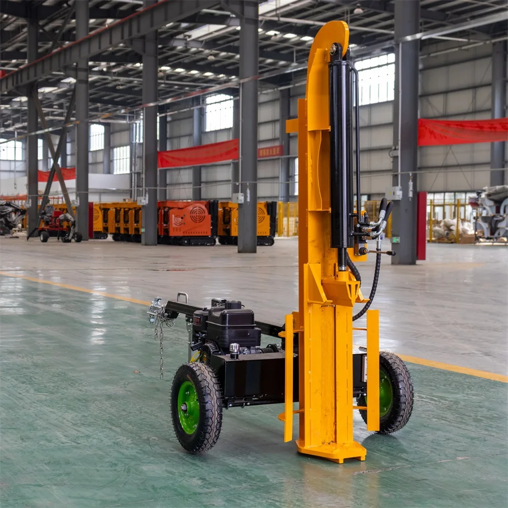 Wood plate splitting machine, household traction type wood opener, semi-automatic vertical and lying dual-purpose wood splitting