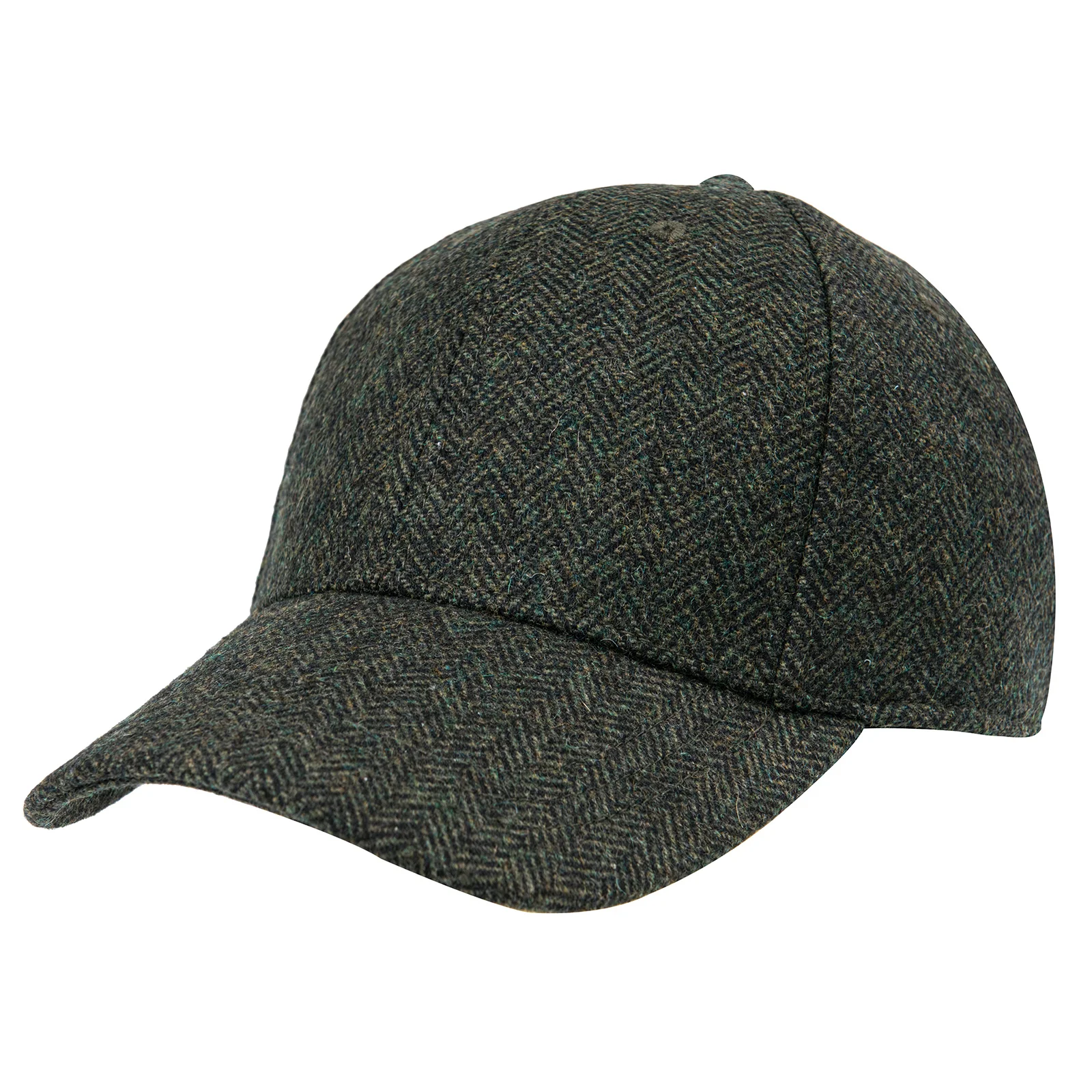 Botvela Herren Winter-Baseballmütze mit Fischgrätenmuster, Tweed, Wollmischung, taillierte Mütze, lässig, Angeln, Wandern, Reisen, Sonnenhut, neuer Modestil – Detail 7