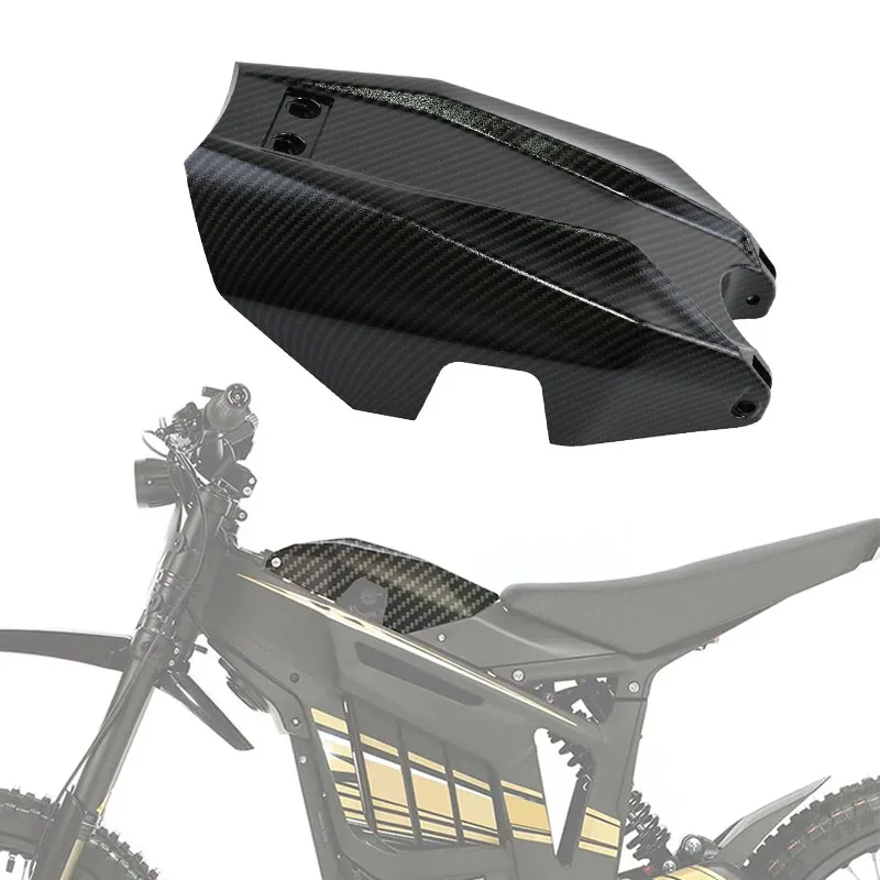 For Talaria Sting MX3 MX4 Motorcycle Carbon Fiber Battery Cover Water Transfer Battery Compartment Cover for TALARIA Accessories