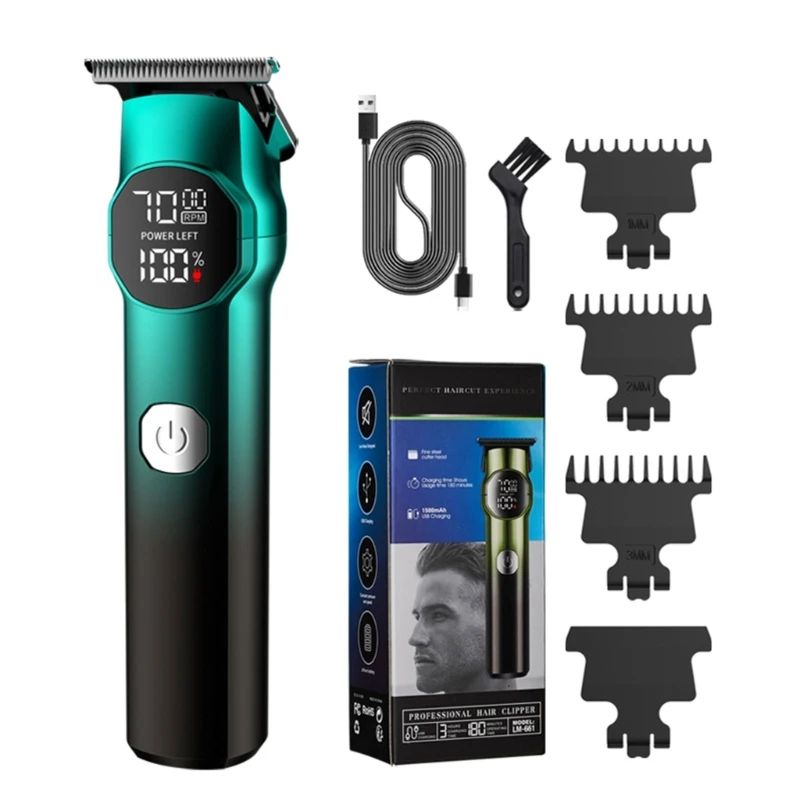 Professional Hair Beard Trimmer for Men Barber Supplies Cordless Hair