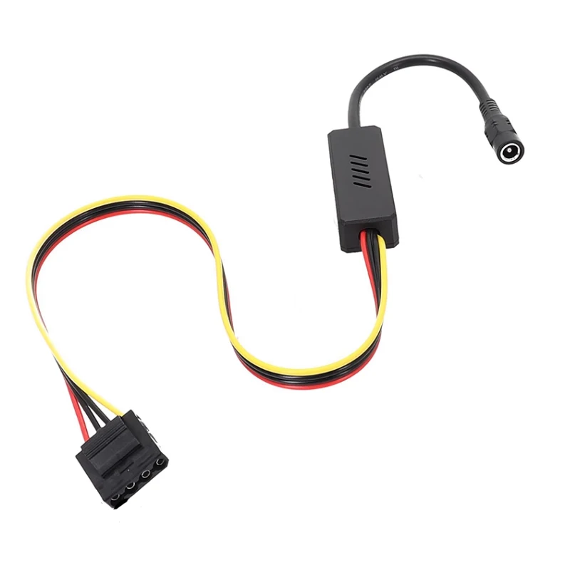 12VDC5525 to SATA IDE external power supply module cable for NAS industrial computer 12V to 5V step-down board power line