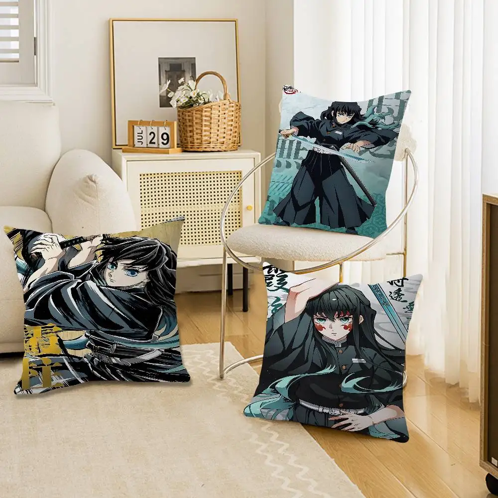 Muichiro Tokito Classic Movie Lucky Dragon pillow cover sofa cushion cover home room decoration children gift