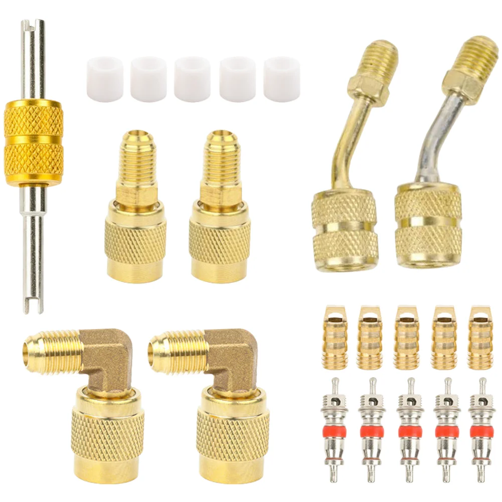 R410 Adapter Kit for Mini Split Units Designed for Technicians Performing HVAC System Charging and Evacuation Tasks