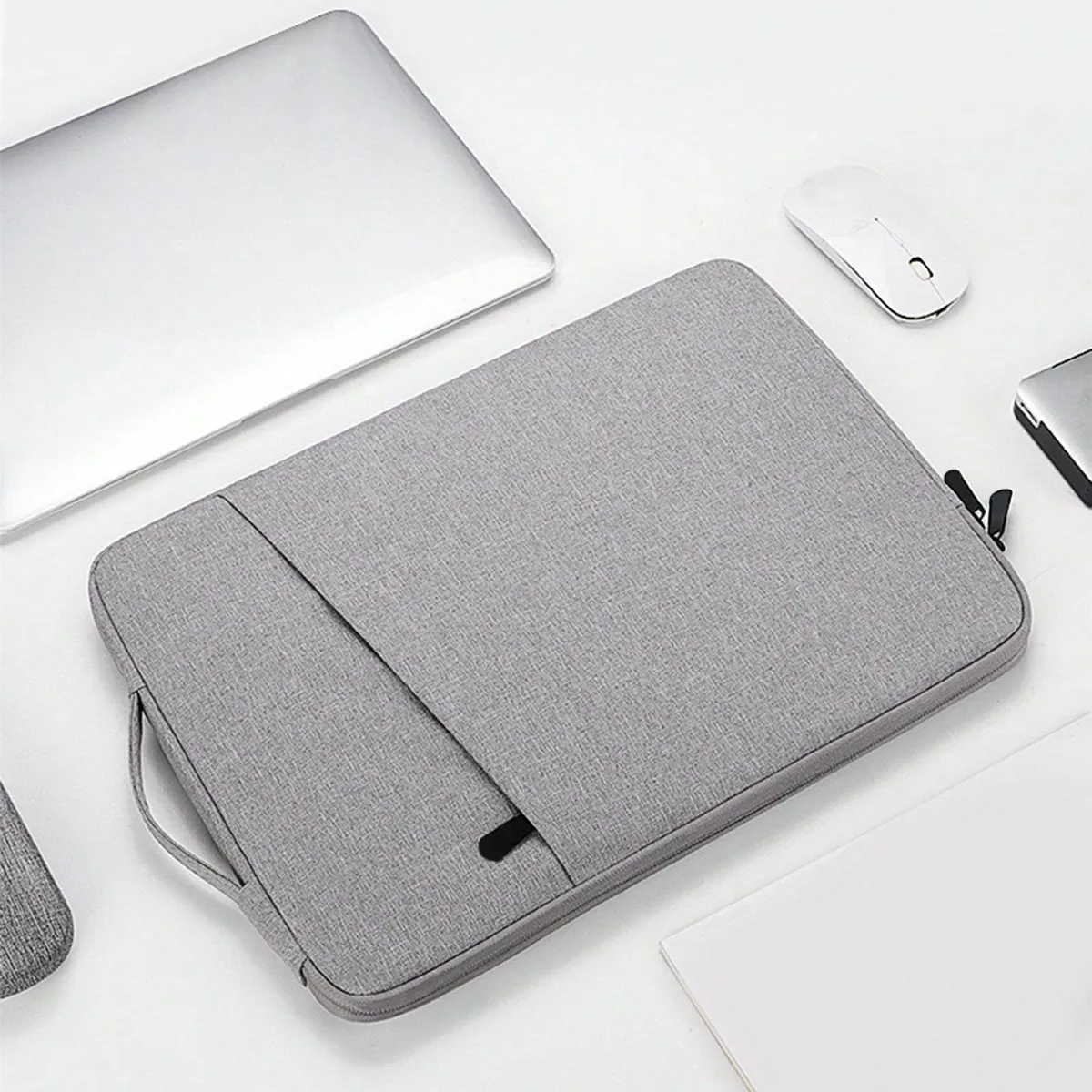 

Casual Business Notebook, iPad Two-In-One Inner Sleeve, Lightweight Satchel Anti-Scratch Computer Protective Case