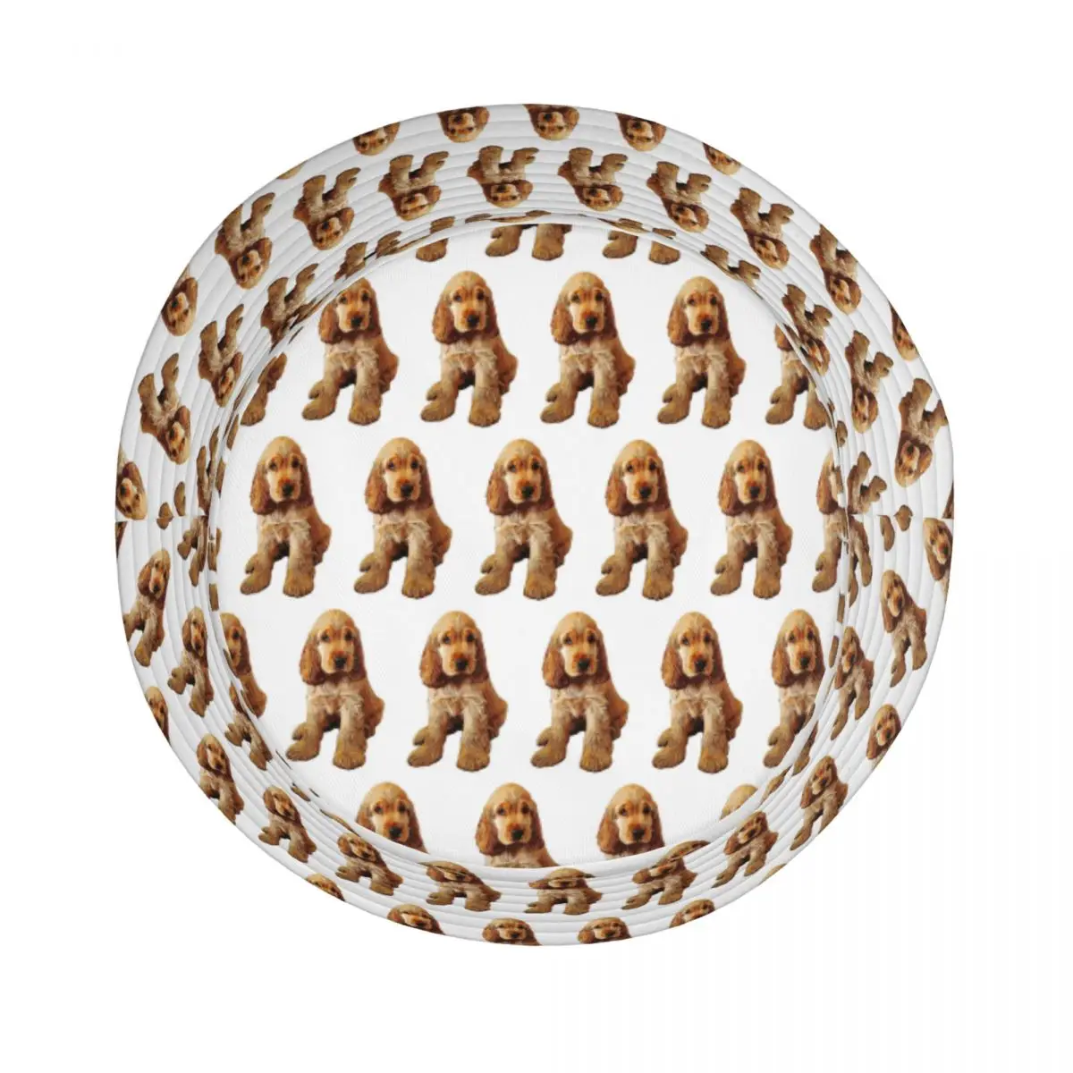 الذهب كوكر الذليل جرو الكلب قبعة بحافة بنما للأطفال بوب صياد القبعات لصيف قبعات الصيد للجنسين