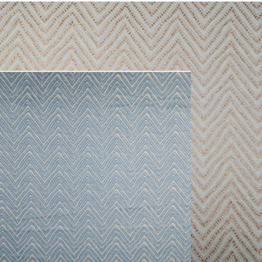 

Жаккардовая ткань, волнистая золотая проволока, весенне-осеннее пальто, юбка, модный дизайн, ткань для шитья своими руками, оптовая продажа, ткань на метр