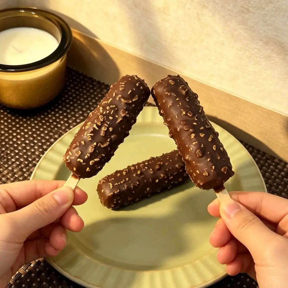 Chocolate Wax Cracking Squeeze Crackable Texture Crispy Feel Crunchy Sound Ball Handmade Craft Cream Sensory Squeeze