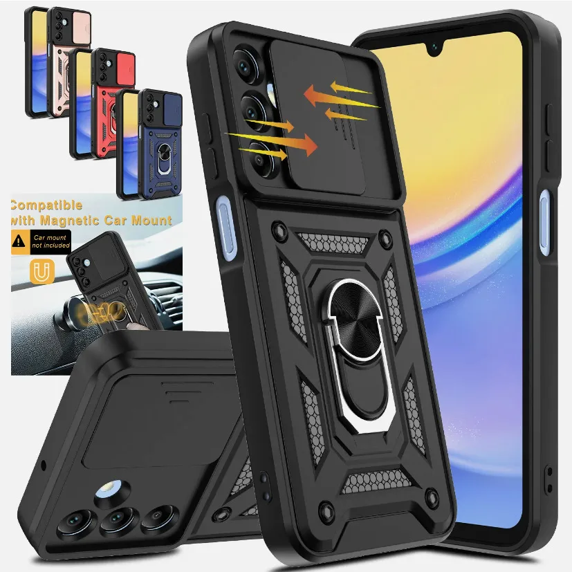 Military Armor Case For Samsung Galaxy A57 A37 A27 5G Cover Shockproof Heavy Duty Ring Stand Holder Shell