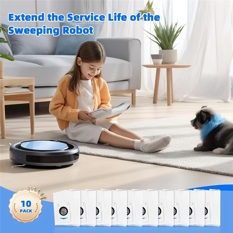 

ABBY-Vacuum Cleaner Bags For Ecovacs Deebot X2 Omni /X2S /X5, Vacuum Cleaner Bags Accessories Replacement Parts