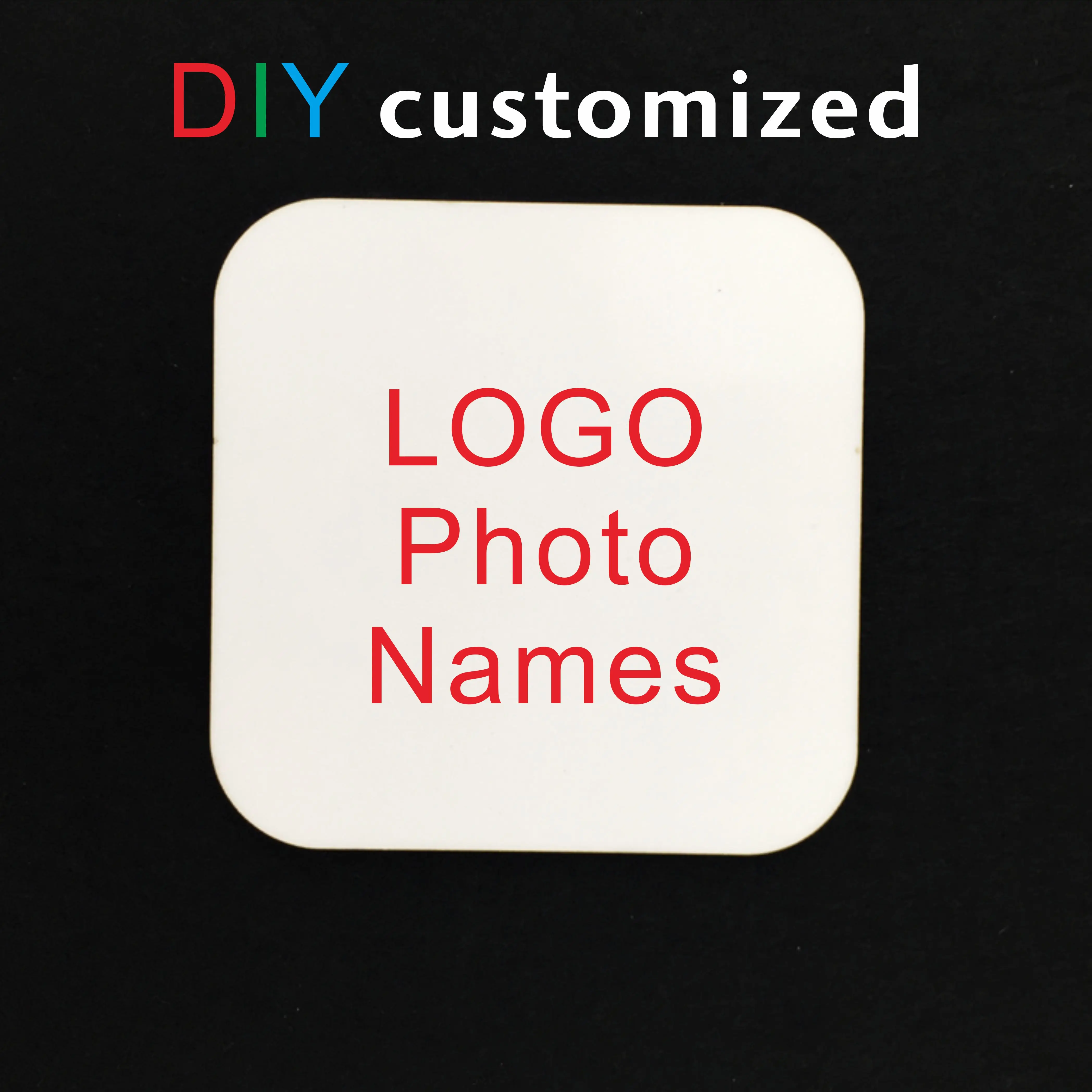 DIY Coasters MDF material Wood Coaster print image for cup mug with photo LOGO customize pad