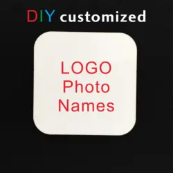 DIY LOGO Coasters MDF material Wood Coaster Print Image for Cup Mug with Photo Picture Customized Table Pad Promotion Gifts