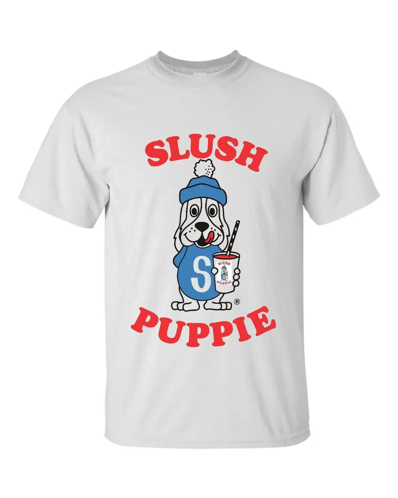 SLUSH PUPPIE LOGO T SHIRT ICE CREAM GOOD HUMOR FLAVOR SMOOTHIE RETRO