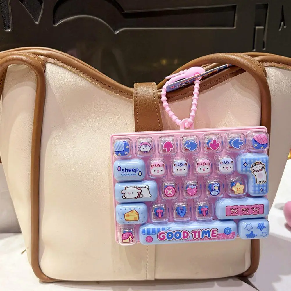New Popular Cute Stress Relieving Toy 26 Button Press Toy Durable Bag Decoration Family Party Gift