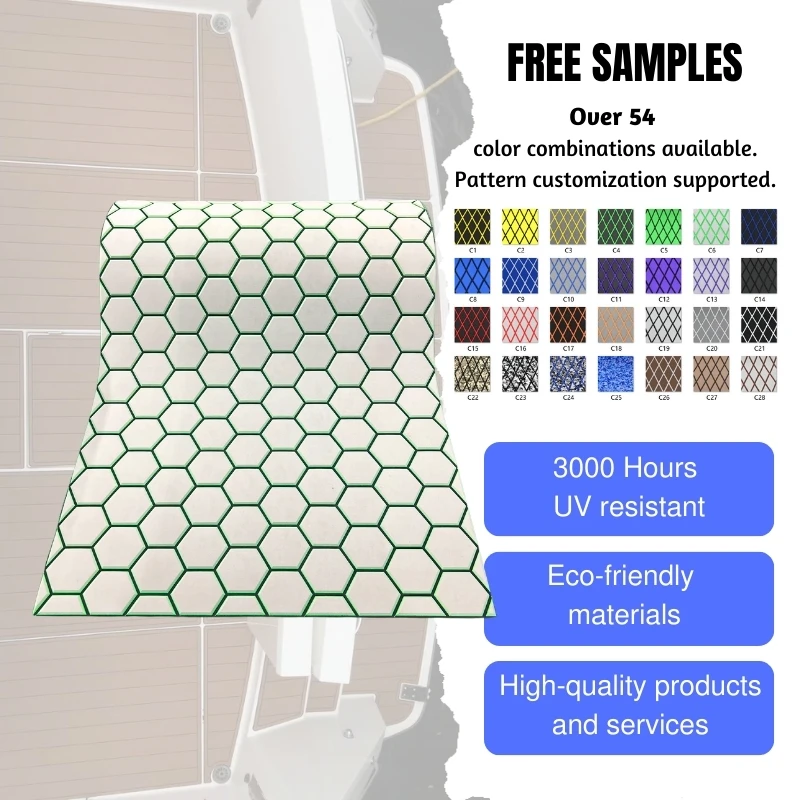 2026 Customized 7.5-9mm Colorful EVA Foam Self-Adhesive Marine Flooring Boat Accessories Eva Deck Foam Eva Foam Floor