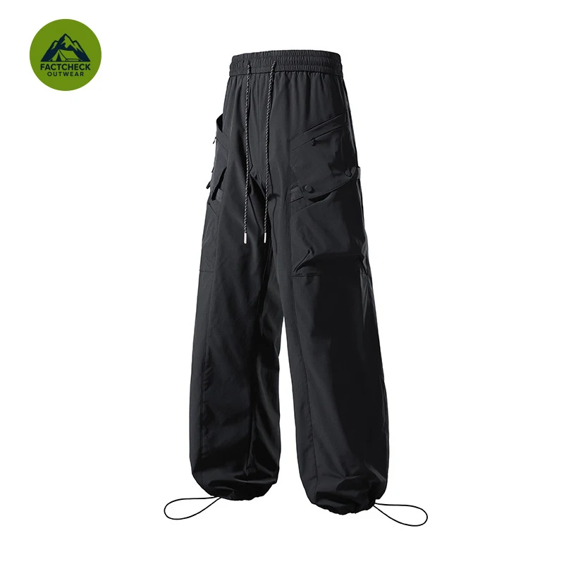 

FACHCHECK EU US Size Top Quality Men's Ice Silk Pants Spring Summer American Style Quick Dry Loose Tapered Cropped Trousers